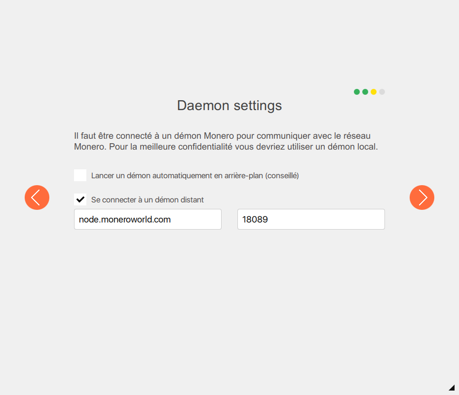 daemon settings